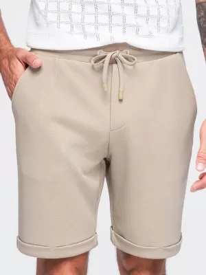 Pánské kraťasy OMBRE OM-SRCS-0206 BEIGE