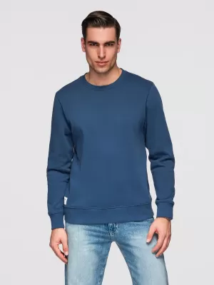 Pánská mikina OMBRE OM-SSBN-0271 NAVY BLUE