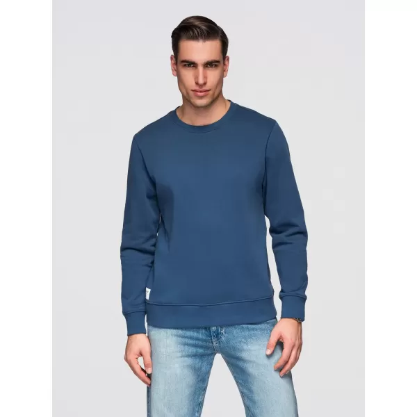  Pánská mikina OMBRE OM-SSBN-0271 NAVY BLUE 