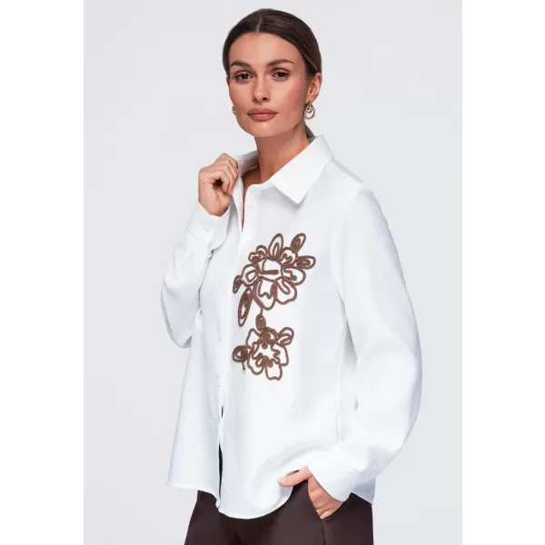  Dámská košile OMBRE OW-SH-E0073 WHITE 