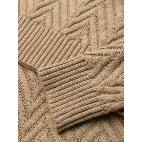  Pánský svetr OMBRE OM-SWSW-0190 SAND 