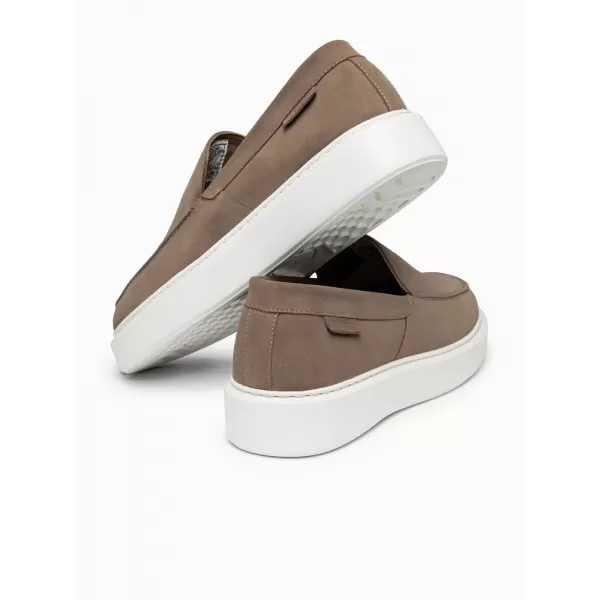  Pánské polobotky OMBRE OM-FOCS-0246 DARK BEIGE 