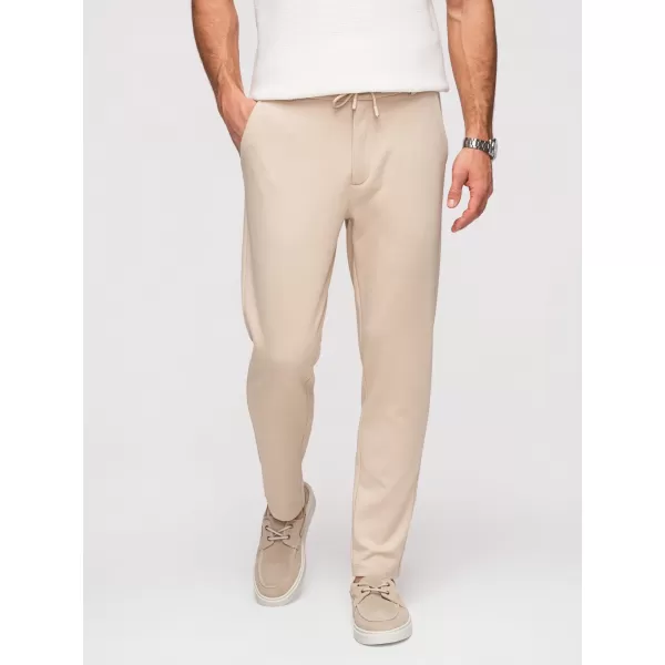  Pánské kalhoty OMBRE OM-PACP-0292 BEIGE 