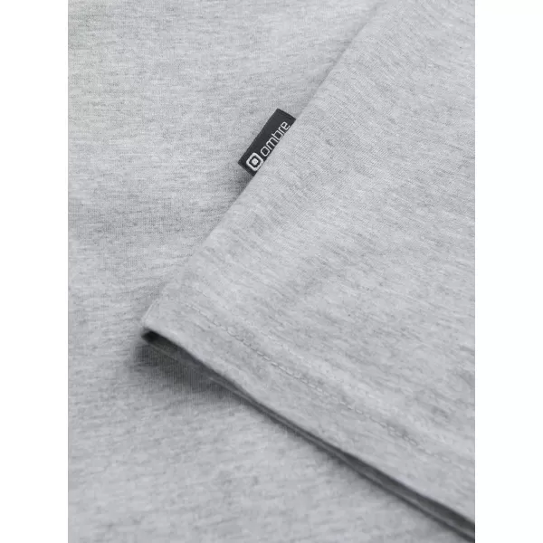  Pánské tričko OMBRE L171 GREY MELANGE 
