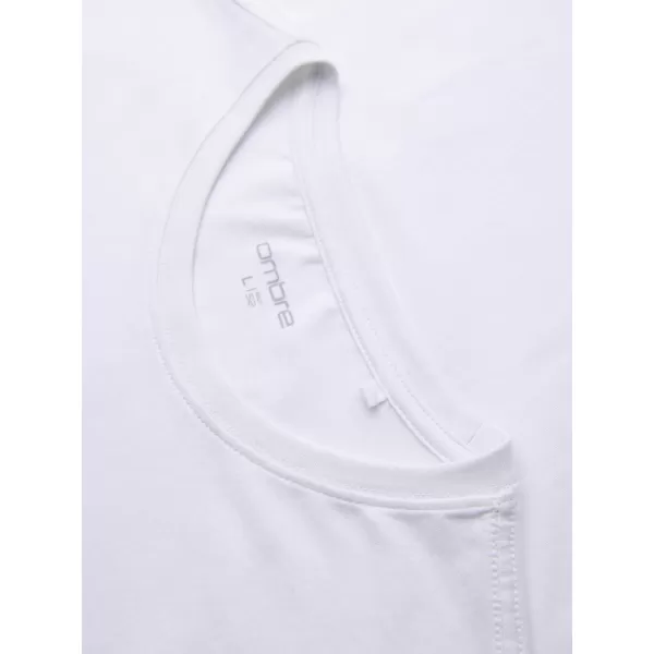  Pánské tričko OMBRE OM-TSPT-0299 WHITE 