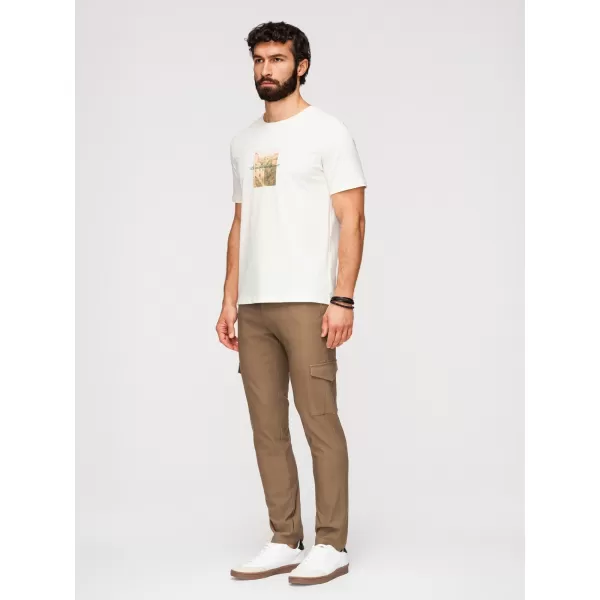  Pánské kalhoty OMBRE P1515 OLIVE 