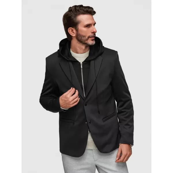  Pánské sako OMBRE M168 BLACK 