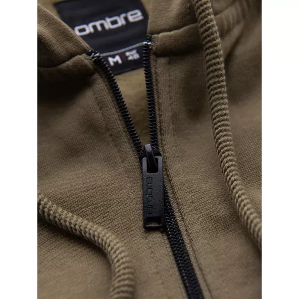  Pánská mikina OMBRE OM-SSZP-0256 OLIVE 