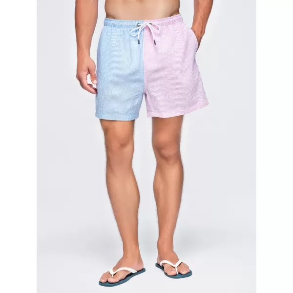 Pánské kraťasy OMBRE OM-SRSS-0215 BLUE AND PINK 
