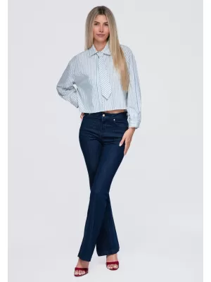 Dámská košile OMBRE OW-SH-E0069 BLUE