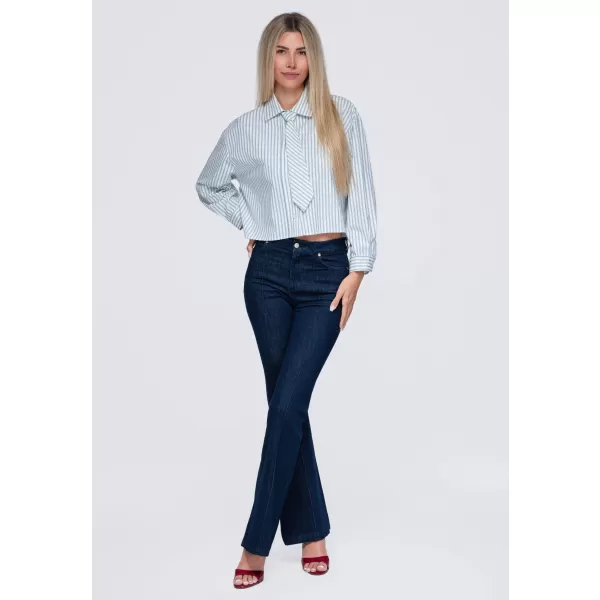  Dámská košile OMBRE OW-SH-E0069 BLUE 