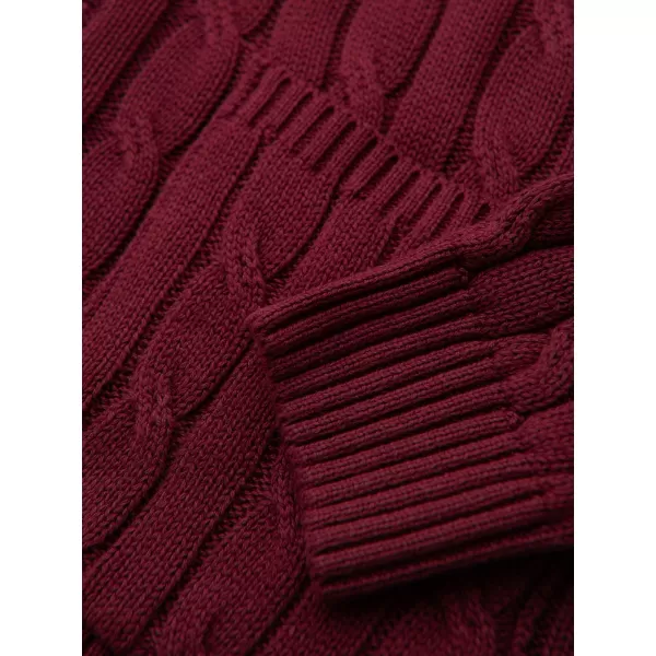  Pánský kardigan OMBRE OM-SWCD-0196 BURGUNDY 