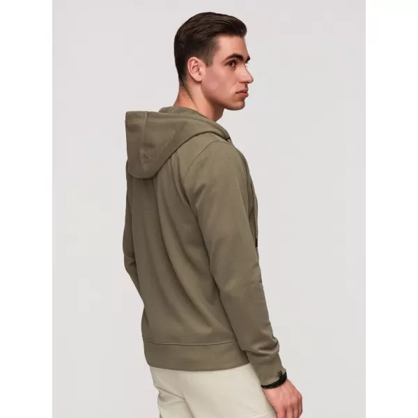  Pánská mikina OMBRE OM-SSZP-0256 OLIVE 