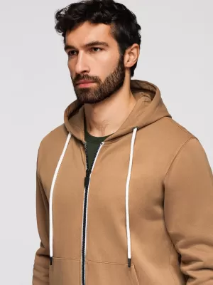 Pánská mikina OMBRE OM-SSBZ-0272 BROWN