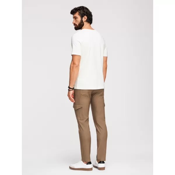  Pánské kalhoty OMBRE P1515 OLIVE 
