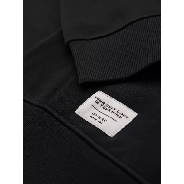  Pánská mikina OMBRE OM-SSBN-0270 BLACK 