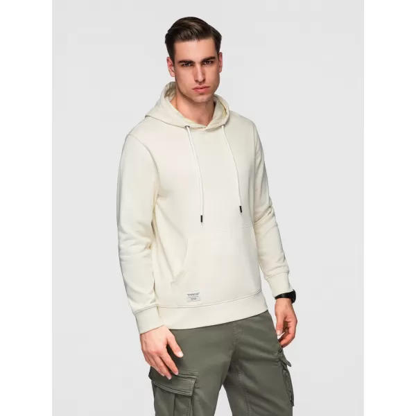  Pánská mikina OMBRE OM-SSBN-0270 CREAM 