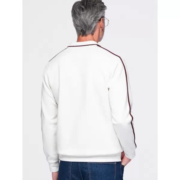  Pánská mikina OMBRE OM-SSNZ-0268 OFF-WHITE 