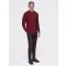 Pánský svetr OMBRE OM-SWSW-0191 BURGUNDY