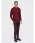 Pánský svetr OMBRE OM-SWSW-0191 BURGUNDY