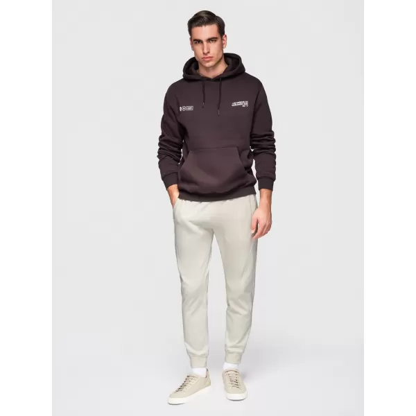  Pánské tepláky OMBRE OM-PABS-0305 CREAM 