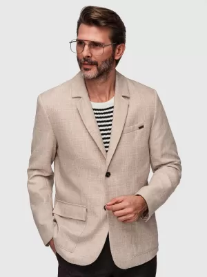 Pánské sako OMBRE M169 LIGHT BEIGE