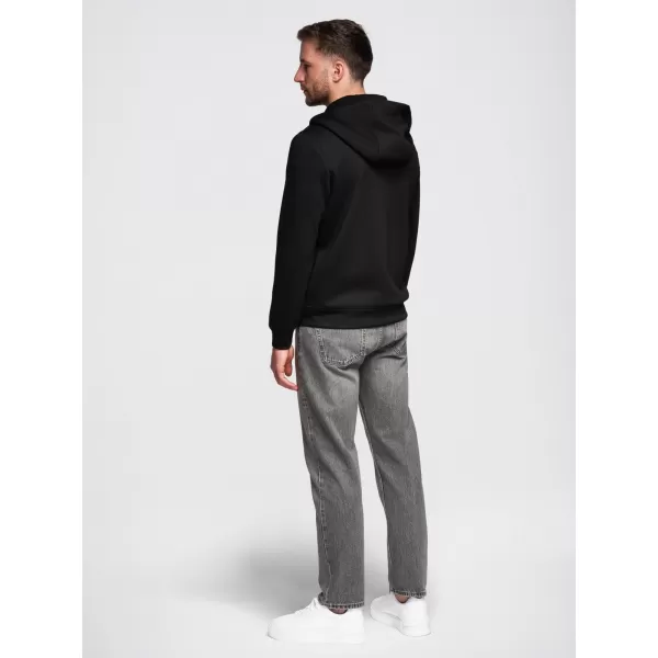  Pánská mikina OMBRE OM-SZBC-0196 BLACK 