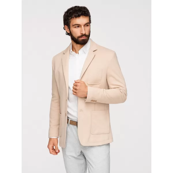  Pánské sako OMBRE M165 BEIGE 