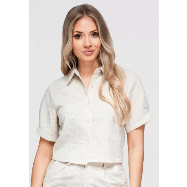  Dámská halenka OMBRE OW-SH-E0060 ECRU 