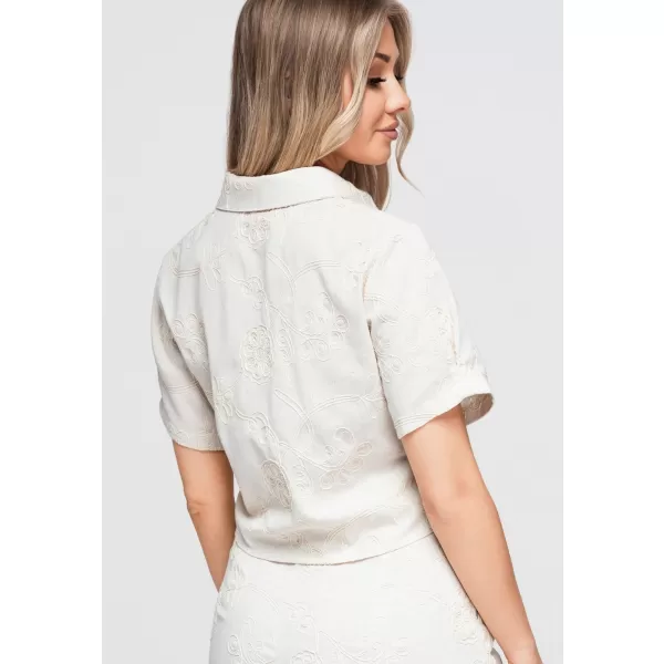  Dámská halenka OMBRE OW-SH-E0060 ECRU 