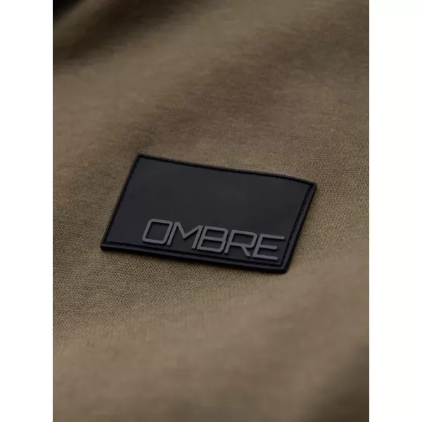  Pánská mikina OMBRE OM-SSZP-0256 OLIVE 