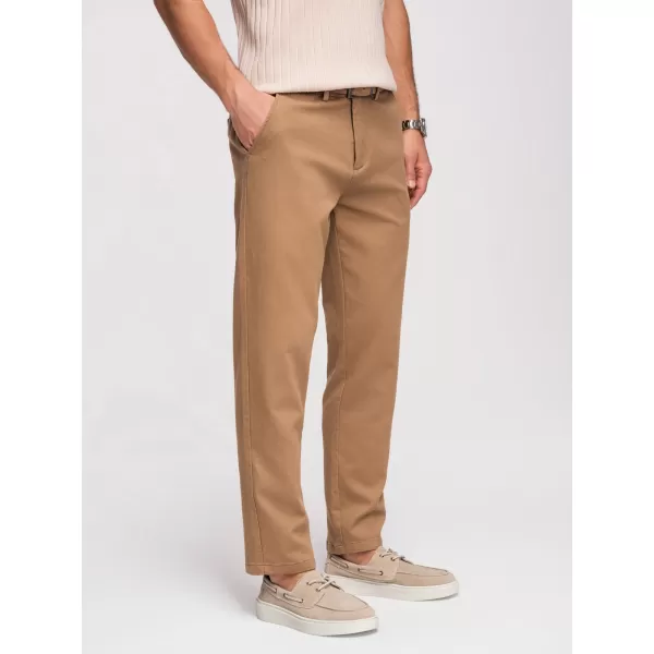  Pánské kalhoty OMBRE OM-PACP-0294 BROWN 