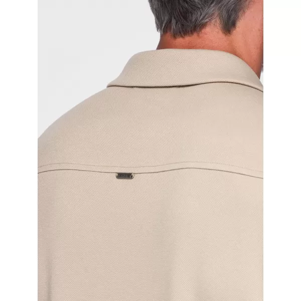  Pánská košile OMBRE OM-SHCS-0220 BEIGE 