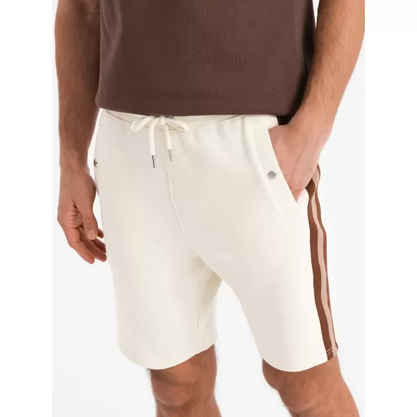  Pánský set kraťas OMBRE Z128 CREAM/OLIVE 
