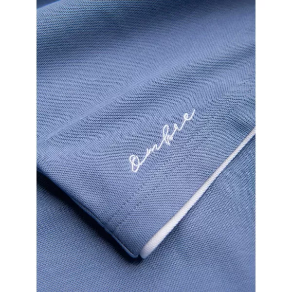  Pánské triko s límečkem OMBRE OM-POSS-0170 BLUE 