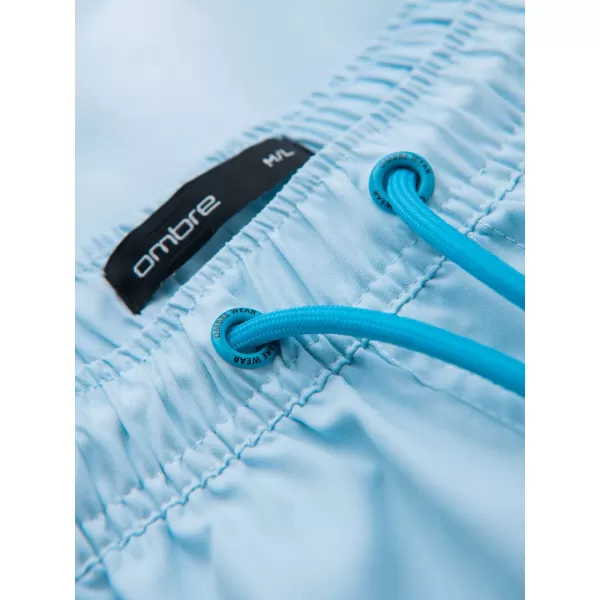  Pánské kraťasy OMBRE OM-SRSS-0216 LIGHT BLUE 