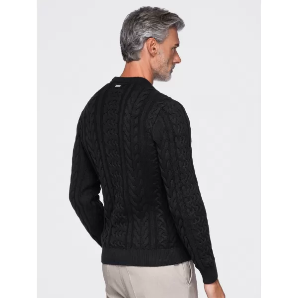  Pánský svetr OMBRE OM-SWSW-0191 BLACK 