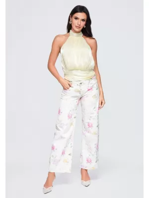 Dámská blůza OMBRE OW-TS-E0079 YELLOW