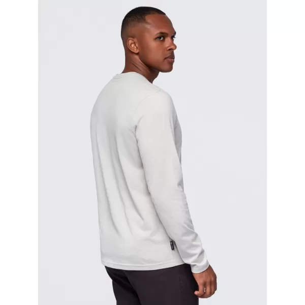  Pánské tričko OMBRE OM-LSBL-0143 LIGHT BEIGE 
