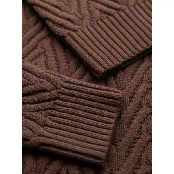  Pánský svetr OMBRE OM-SWSW-0190 BROWN 