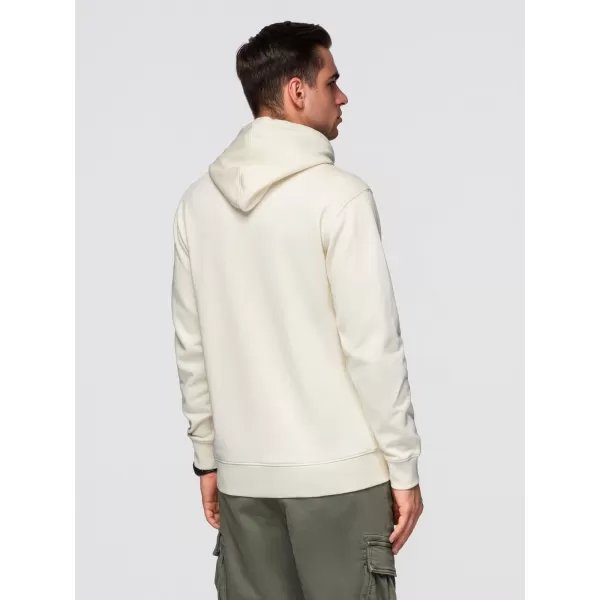 Pánská mikina OMBRE OM-SSBN-0270 CREAM 
