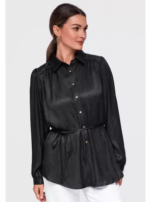Dámská košile OMBRE OW-SH-E0071 BLACK
