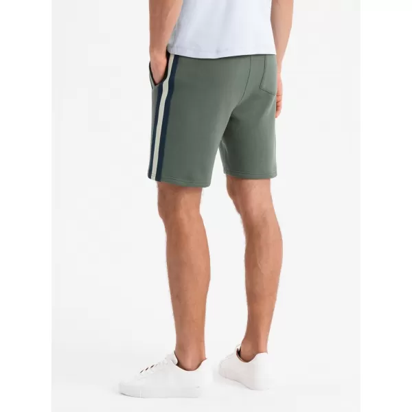  Pánský set kraťas OMBRE Z128 GREY MELANGE/OLIVE 