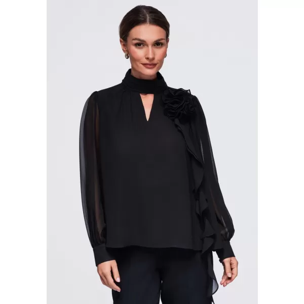  Dámská halenka OMBRE OW-TS-E0085 BLACK 
