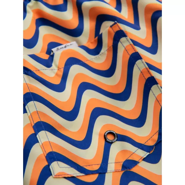  Pánské kraťasy OMBRE OM-SRSS-0221 ORANGE AND BLUE 