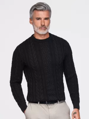 Pánský svetr OMBRE OM-SWSW-0191 BLACK