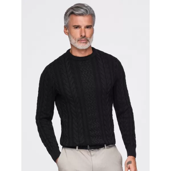  Pánský svetr OMBRE OM-SWSW-0191 BLACK 
