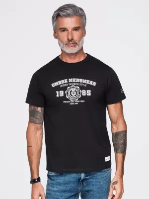 Pánské tričko OMBRE OM-TSPT-0297 BLACK
