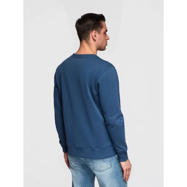  Pánská mikina OMBRE OM-SSBN-0271 NAVY BLUE 