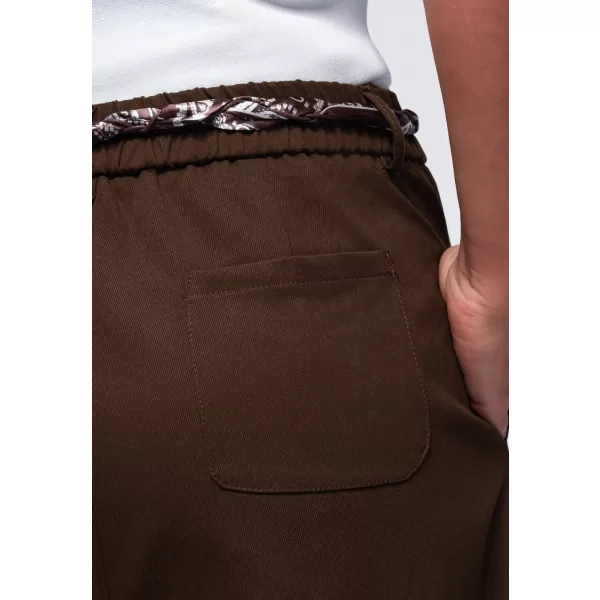 Dámské kalhoty OMBRE OW-PA-E0020 BROWN 
